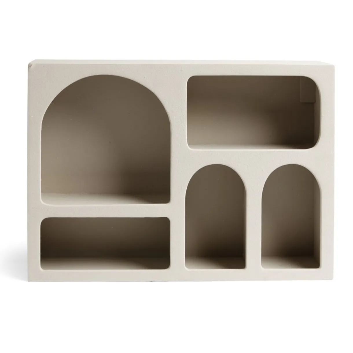 Rangement|Gifi Étagère en bois 6 niches blanc 40x9xH28cm