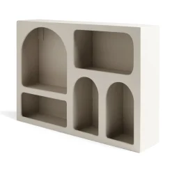 Rangement|Gifi Étagère en bois 6 niches blanc 40x9xH28cm