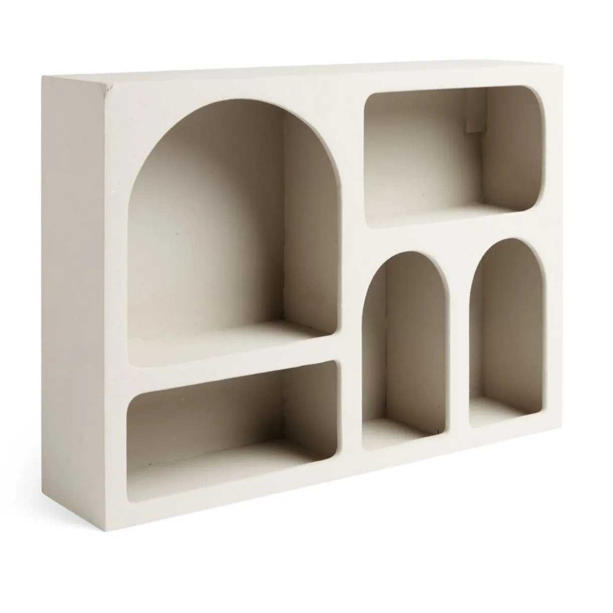Rangement|Gifi Étagère en bois 6 niches blanc 40x9xH28cm