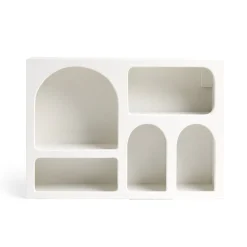 Rangement|Gifi Étagère en bois 6 niches gris 40x9xH28cm