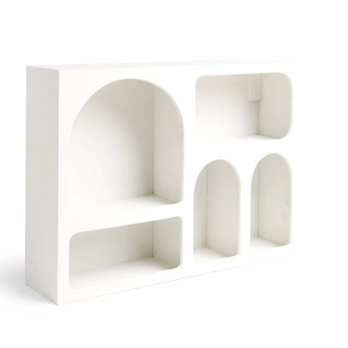 Rangement|Gifi Étagère en bois 6 niches gris 40x9xH28cm