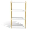 Rangement|Gifi Étagère en pin blanc et naturel 4 niveaux
