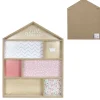 Rangement|Gifi Étagère fille forme maison Little Princesse en bois rose L40xP10xH54cm