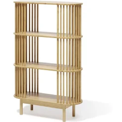 Rangement|Gifi Étagère Gaïa bambou naturel - L80xP30xH120 cm