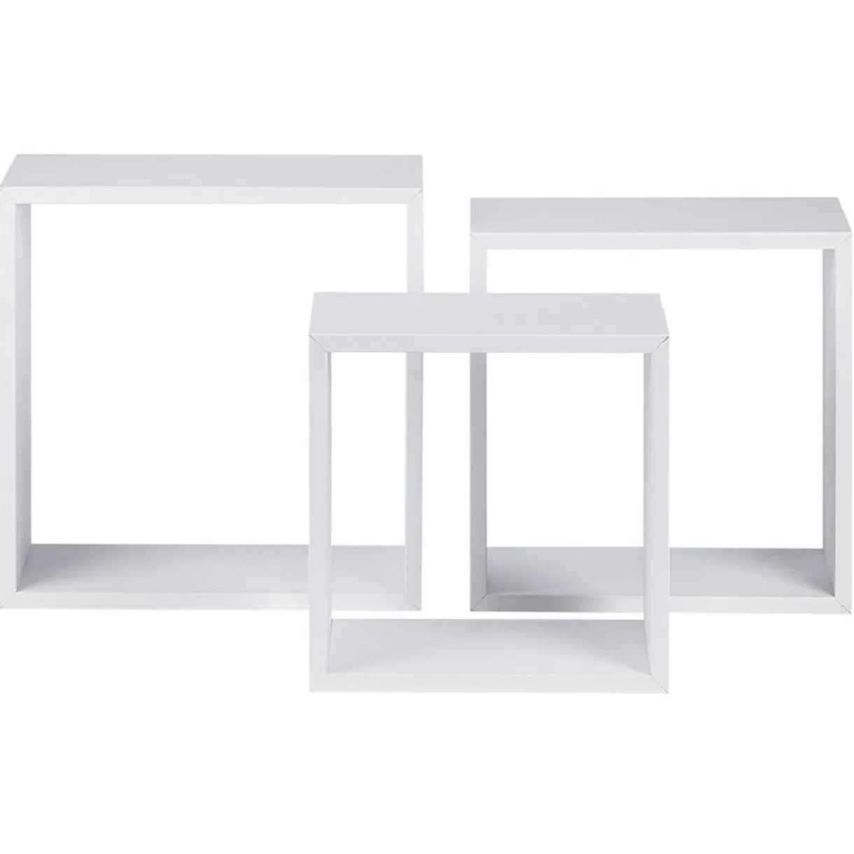 Rangement|Gifi Étagère murale carrée blanche x3