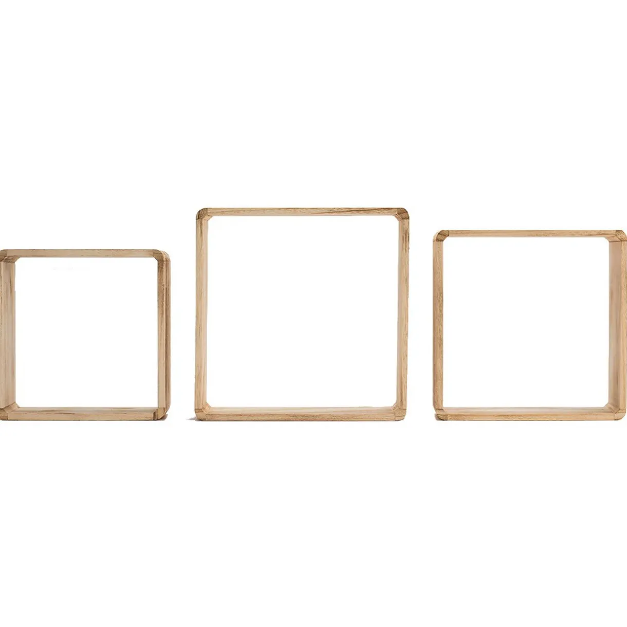 Rangement|Gifi Étagère murale carrée en bois x 3