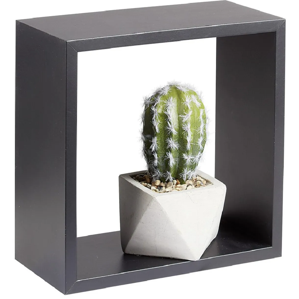 Rangement|Gifi Étagère murale carrée noire x3