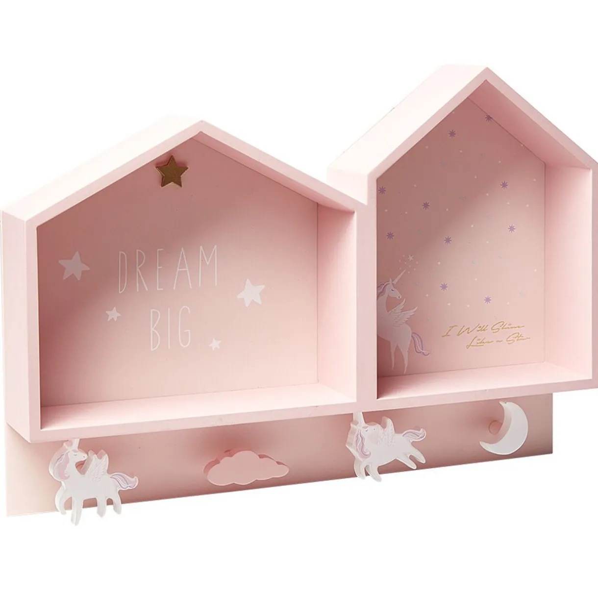 Rangement|Gifi Étagère murale licorne rose