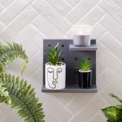 Rangement|Gifi Étagère murale plastique 2 niveaux x2