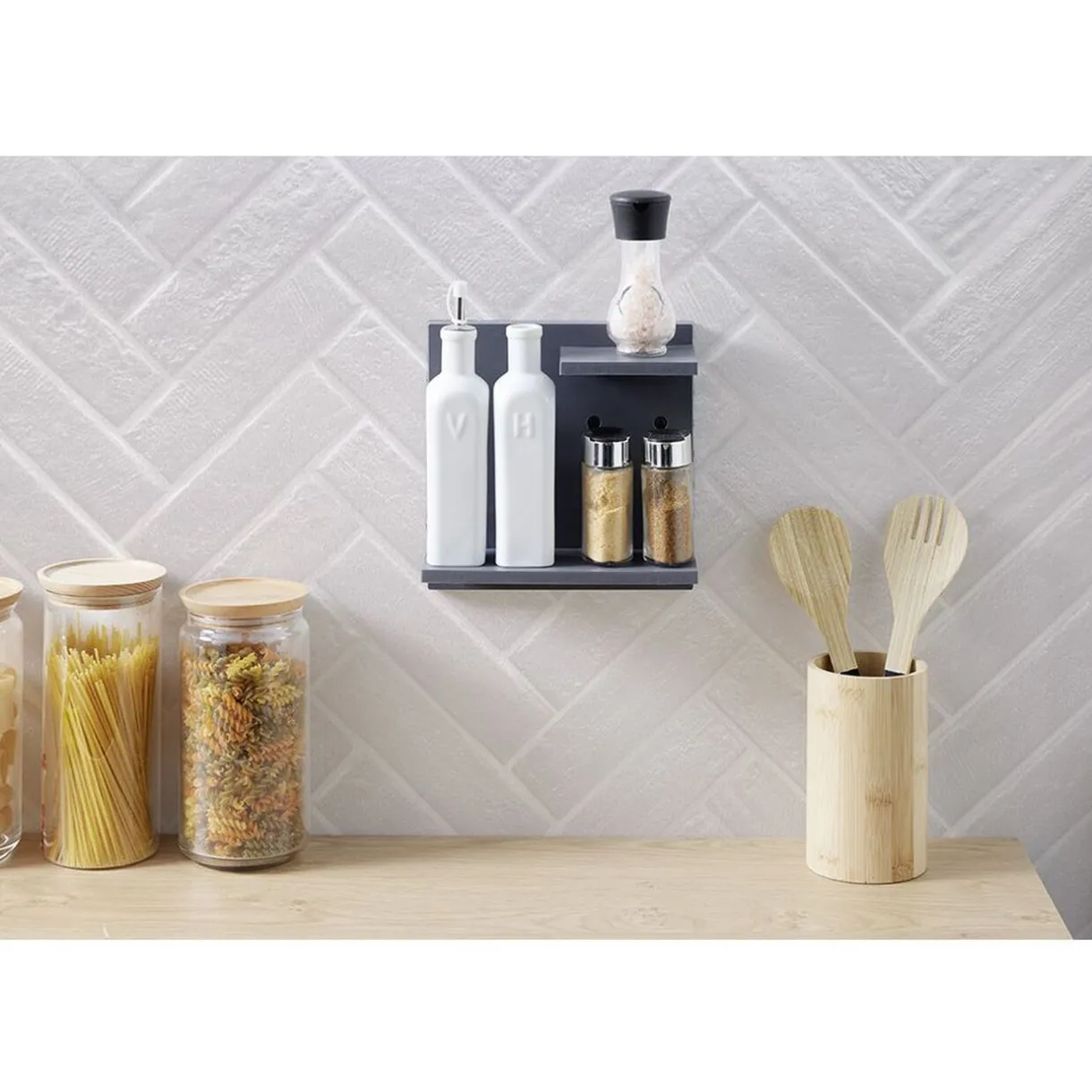 Rangement|Gifi Étagère murale plastique 2 niveaux x2