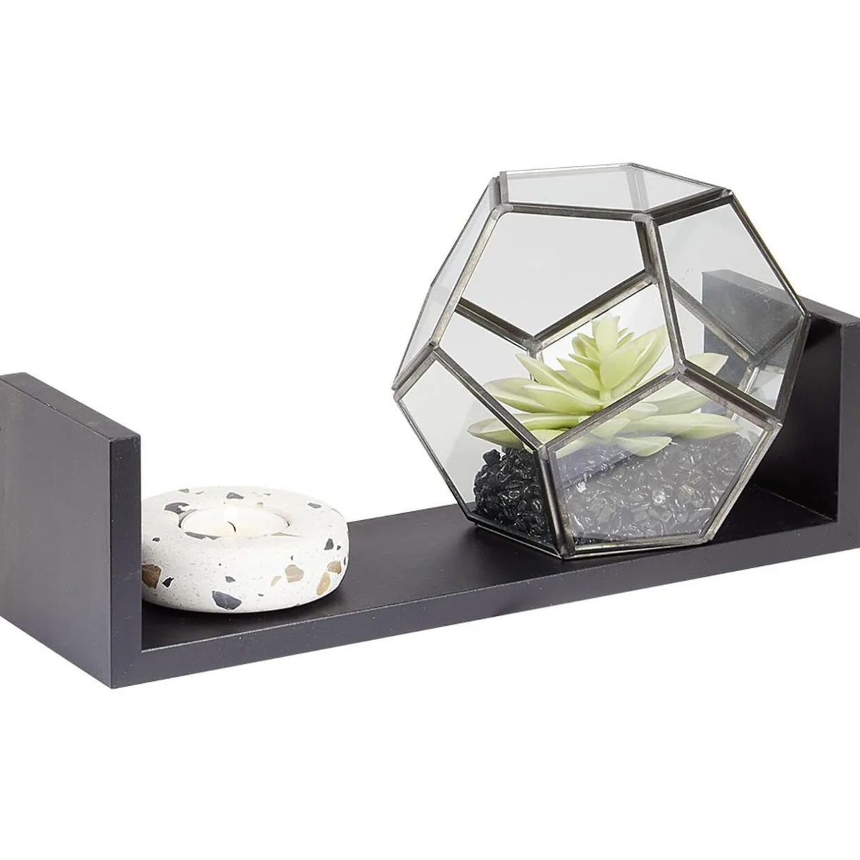 Rangement|Gifi Étagère murale rectangulaire noire x3