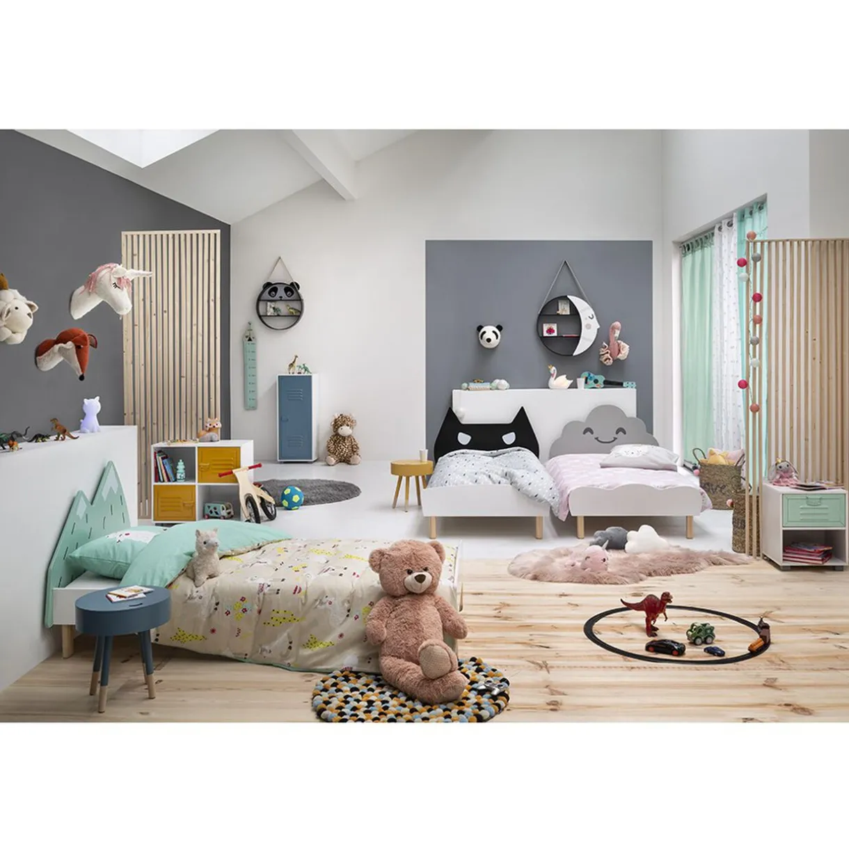 Rangement|Gifi Étagère murale Wylie noire et blanche