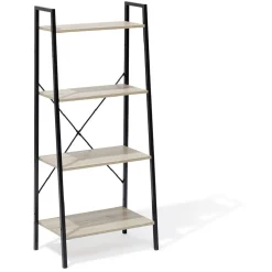 Rangement|Gifi Étagère New York 4 niveaux métal et bois - 60x35xH135cm