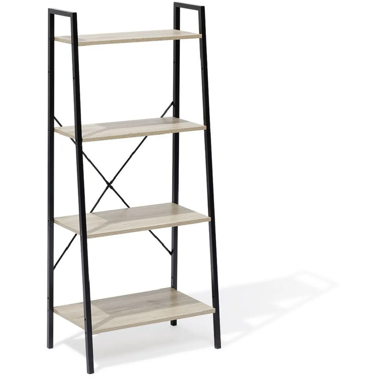 Rangement|Gifi Étagère New York 4 niveaux métal et bois - 60x35xH135cm