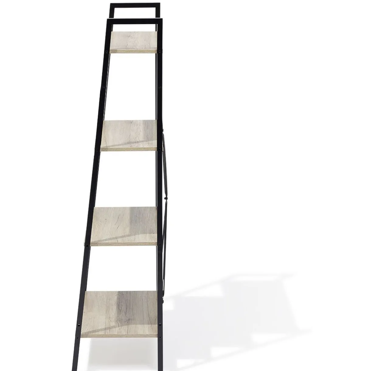 Rangement|Gifi Étagère New York 4 niveaux métal et bois - 60x35xH135cm