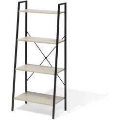 Rangement|Gifi Étagère New York 4 niveaux métal et bois - 60x35xH135cm