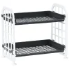 Rangement|Gifi Étagère noire et blanche 2 niveaux