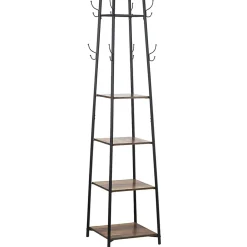 Rangement|Gifi Étagère portant 5 niveaux 8 crochets métal et bois