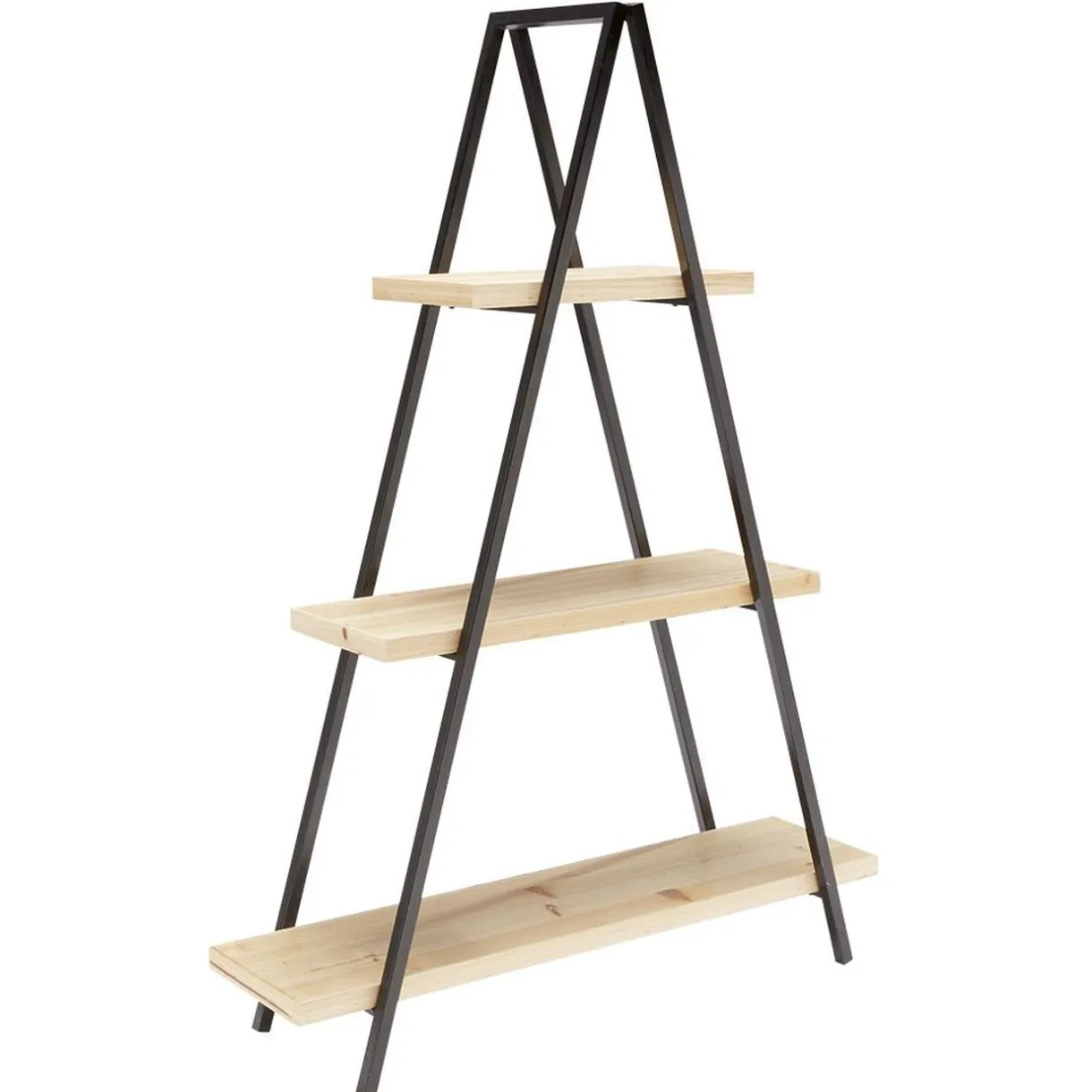 Rangement|Gifi Étagère pyramide 3 niveaux noir naturel