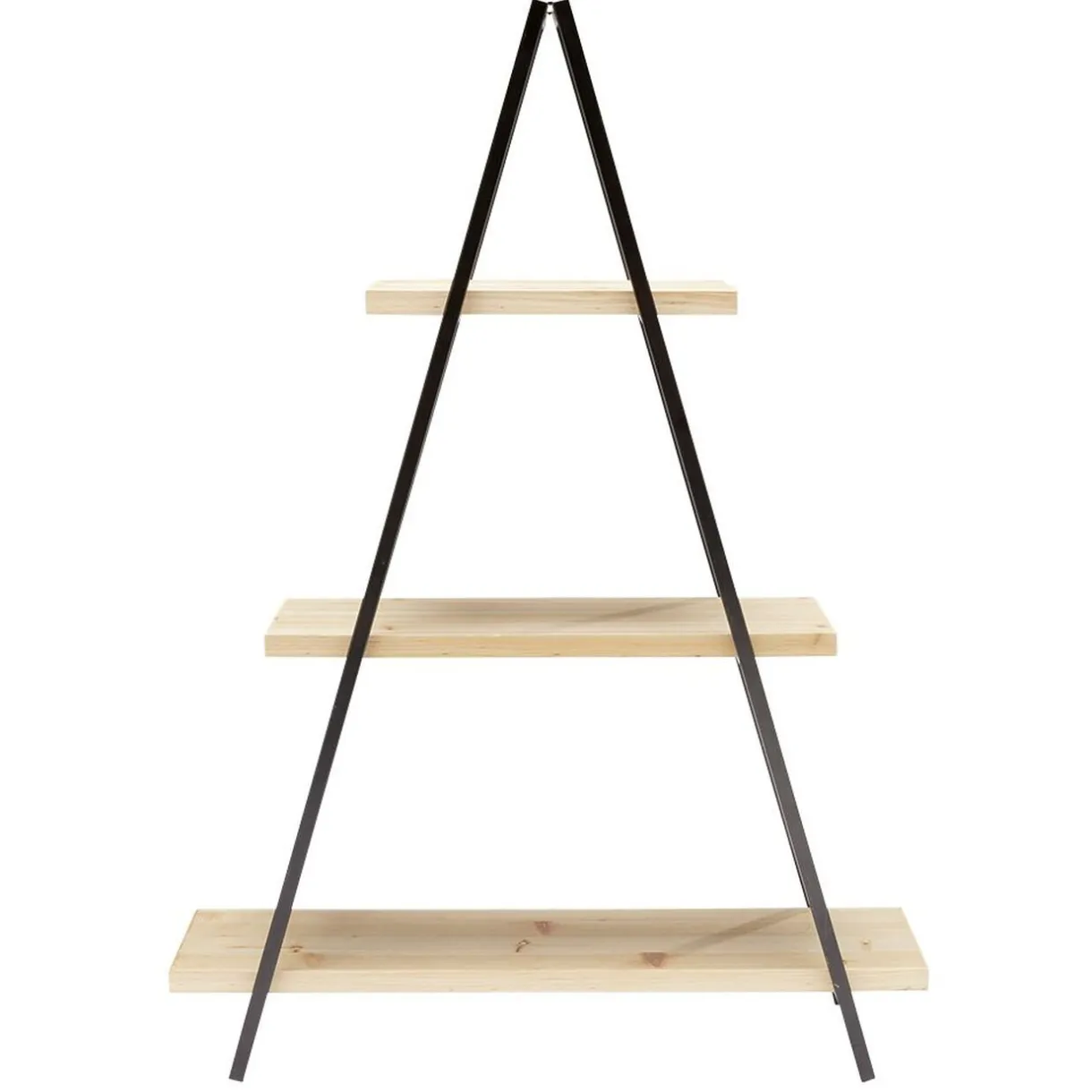 Rangement|Gifi Étagère pyramide 3 niveaux noir naturel