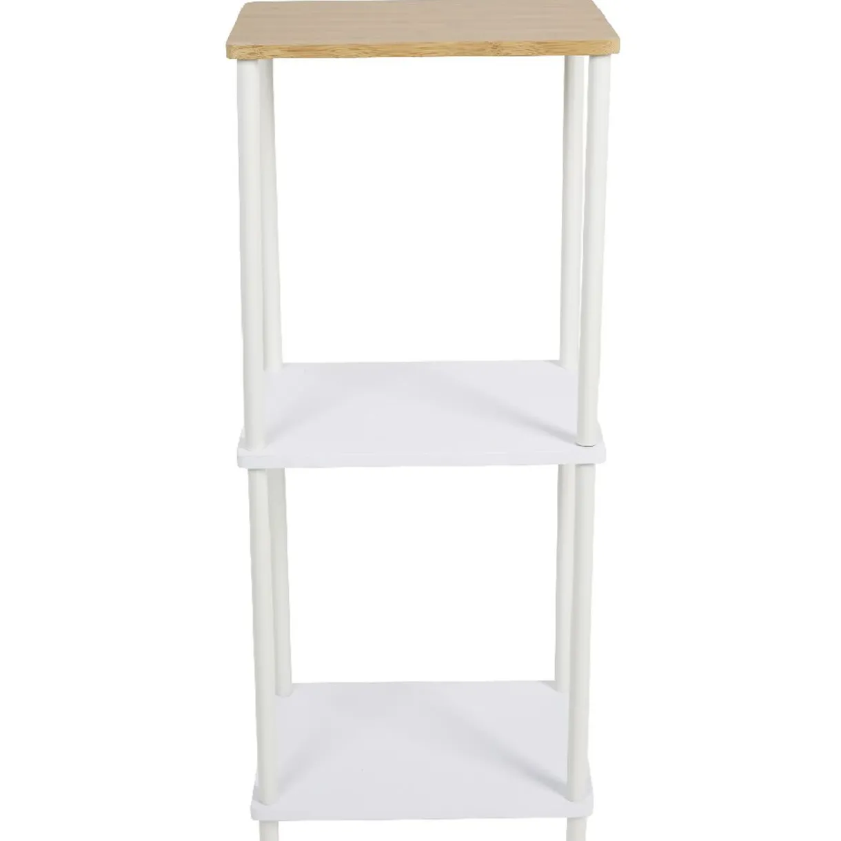 Outlet Gifi Étagère salle de bain 3 niveaux en bambou blanche
