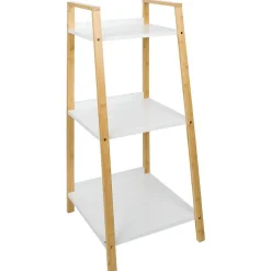 Hot Gifi Étagère salle de bain 3 niveaux bambou 34,5x36xH76cm