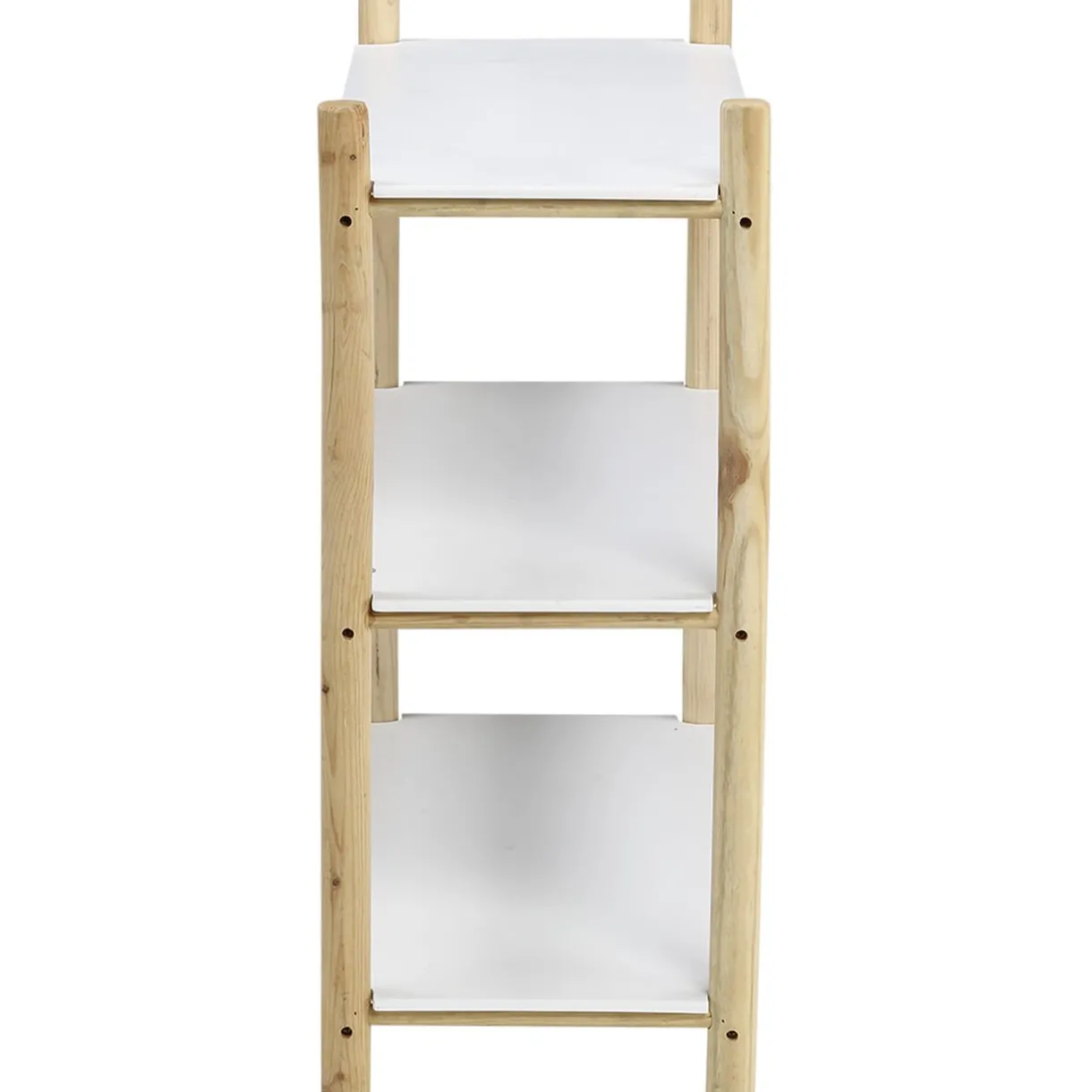 Rangement|Gifi Étagère scandinave bois 3 niveaux blanc et naturel