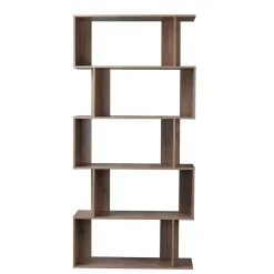 Rangement|Gifi Étagère Séparateur de pièce 5 niveaux marron 80x29xH167,7 cm