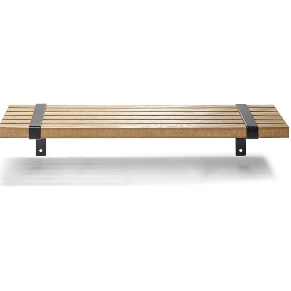 Rangement|Gifi Étagère striée en bois L55xl15cm