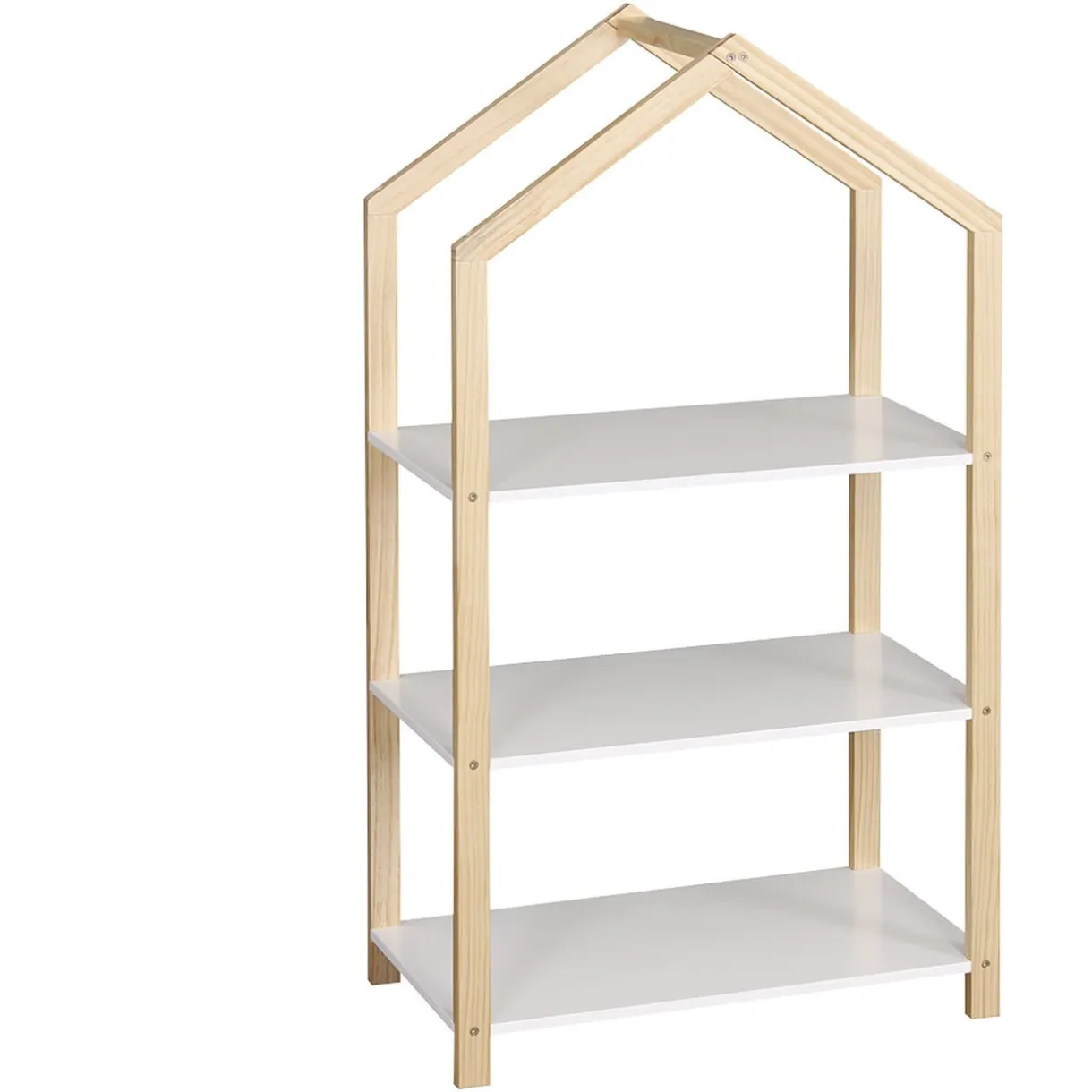 Rangement|Gifi Étagère sur pied Sven blanc naturel