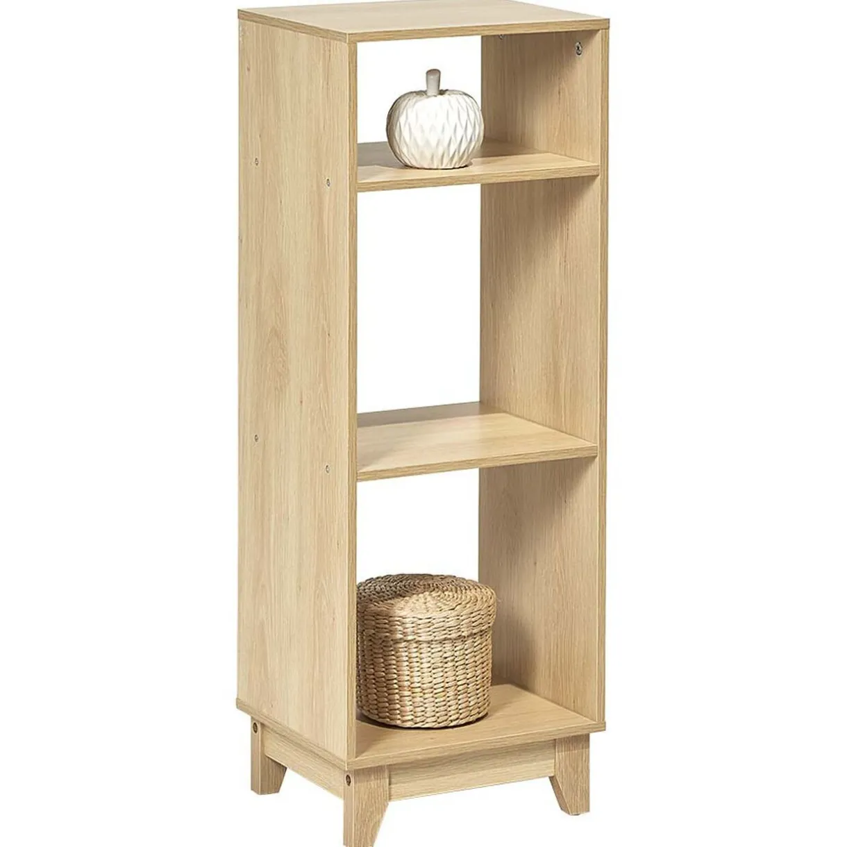 Rangement|Gifi Étagère sur pieds à 3 compartiment contreplaqué naturel