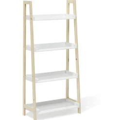 Rangement|Gifi Étagère sur pieds Écolier MDF et pin blanc - L60xP30xH130 cm
