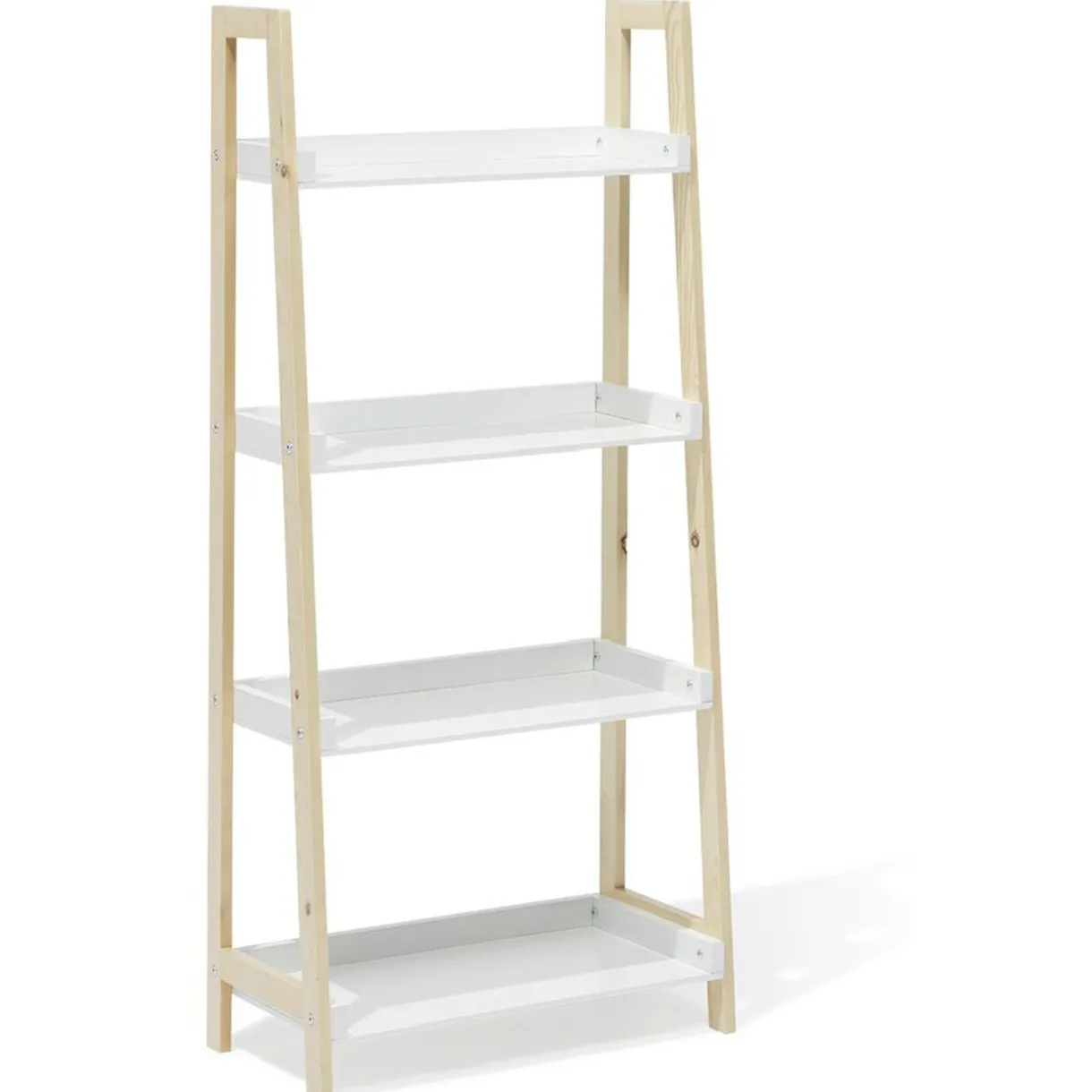 Rangement|Gifi Étagère sur pieds Écolier MDF et pin blanc - L60xP30xH130 cm