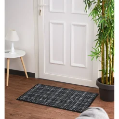 Nettoyage Et Entretien|Gifi Tapis anti poussière à carreaux noir et blanc