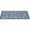 Nettoyage Et Entretien|Gifi Tapis anti poussière rectangulaire motif losange bleu et blanc