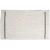 New Gifi Tapis de bain 100% coton blanc et noir 70x50cm