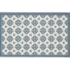 Nettoyage Et Entretien|Gifi Tapis de cuisine à motif graphique bleu marron 80x50 cm