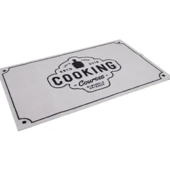 Nettoyage Et Entretien|Gifi Tapis de cuisine antidérapant absorbant inscription Cooking 80x50cm