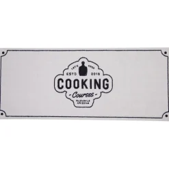 Nettoyage Et Entretien|Gifi Tapis de cuisine antidérapant absorbant inscription Cooking 120x50cm