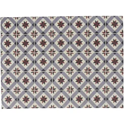 Nettoyage Et Entretien|Gifi Tapis de cuisine design carreau de ciment 50x70 cm