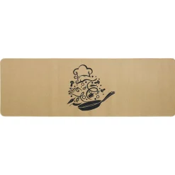 Nettoyage Et Entretien|Gifi Tapis de cuisine effet lin motif cuisine 120x50 cm