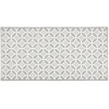 Nettoyage Et Entretien|Gifi Tapis de cuisine en vinyle imprimé rosace blanc et gris L. 99 cm