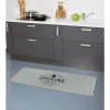 Nettoyage Et Entretien|Gifi Tapis de cuisine gris polyamide décor Cooking courses 120x50 cm