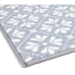 Nettoyage Et Entretien|Gifi Tapis de cuisine latex imprimé bleu 80x50 cm