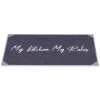 Nettoyage Et Entretien|Gifi Tapis de cuisine My Kitchen My Rules gris et blanc 80x50 cm