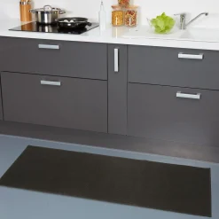 Nettoyage Et Entretien|Gifi Tapis de cuisine noir uni