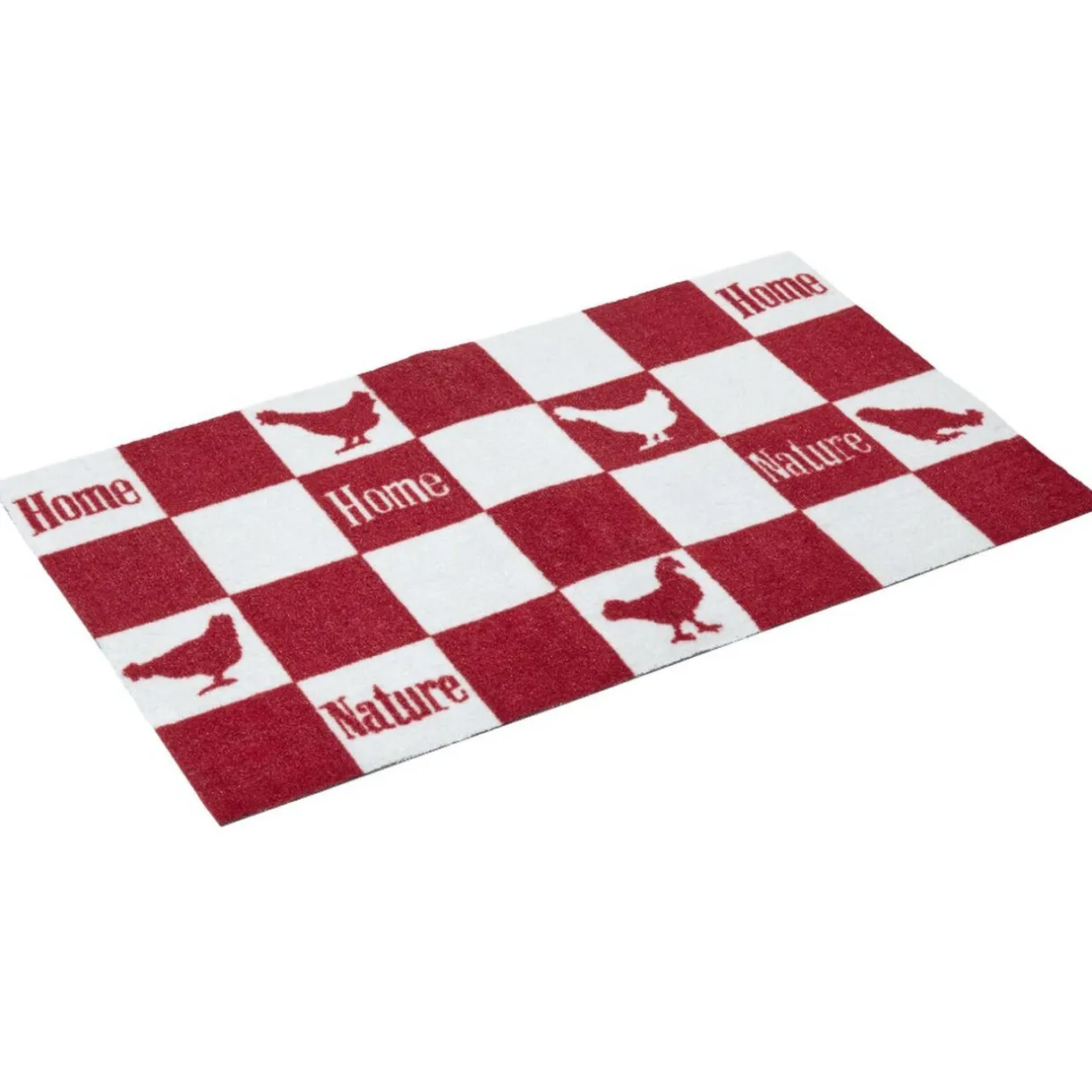 Nettoyage Et Entretien|Gifi Tapis de cuisine rectangulaire motif quadrillé poule