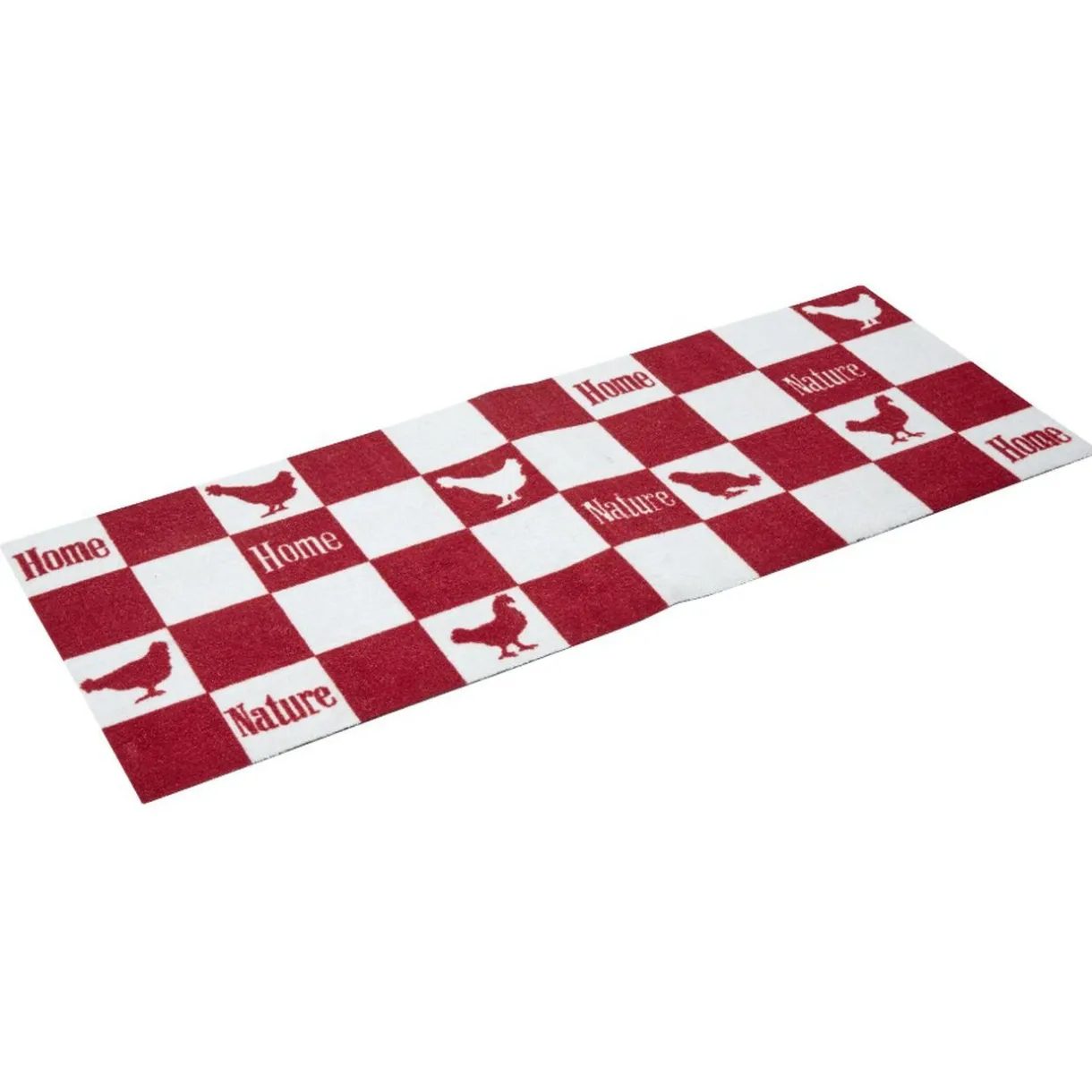 Nettoyage Et Entretien|Gifi Tapis de cuisine rectangulaire motif quadrillé poule