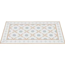 Nettoyage Et Entretien|Gifi Tapis de cuisine vinyle imprimé carreau de ciment tricolore 70x49,5cm