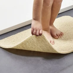 New Gifi Tapis de douche anti-dérapant 60x40cm beige
